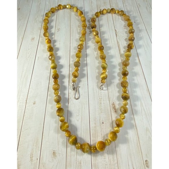 Jay King DTR Necklace 925 Tiger’s Eye Beaded Southwestern Signed - Picture 6 of 7